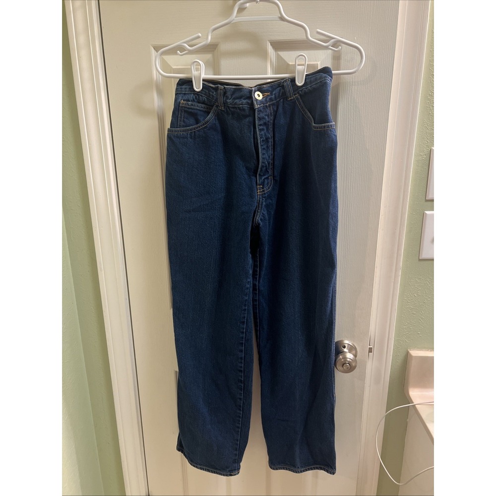 Vintage Brittainia Women's Jeans Mom Jeans Dark Wash Hi Rise No‎ Back Pockets